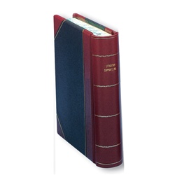 Hylson Minute Book, HalfBound Imitation Leather, Letter Size, 125 Page Capacity with Filler Paper